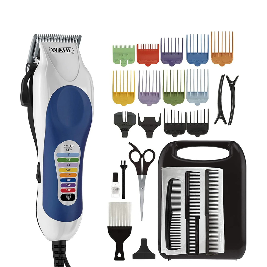 WAHL Color Pro Kit complet de coupe de cheveux avec accessoires et cape 79300-1001, Limited Edition