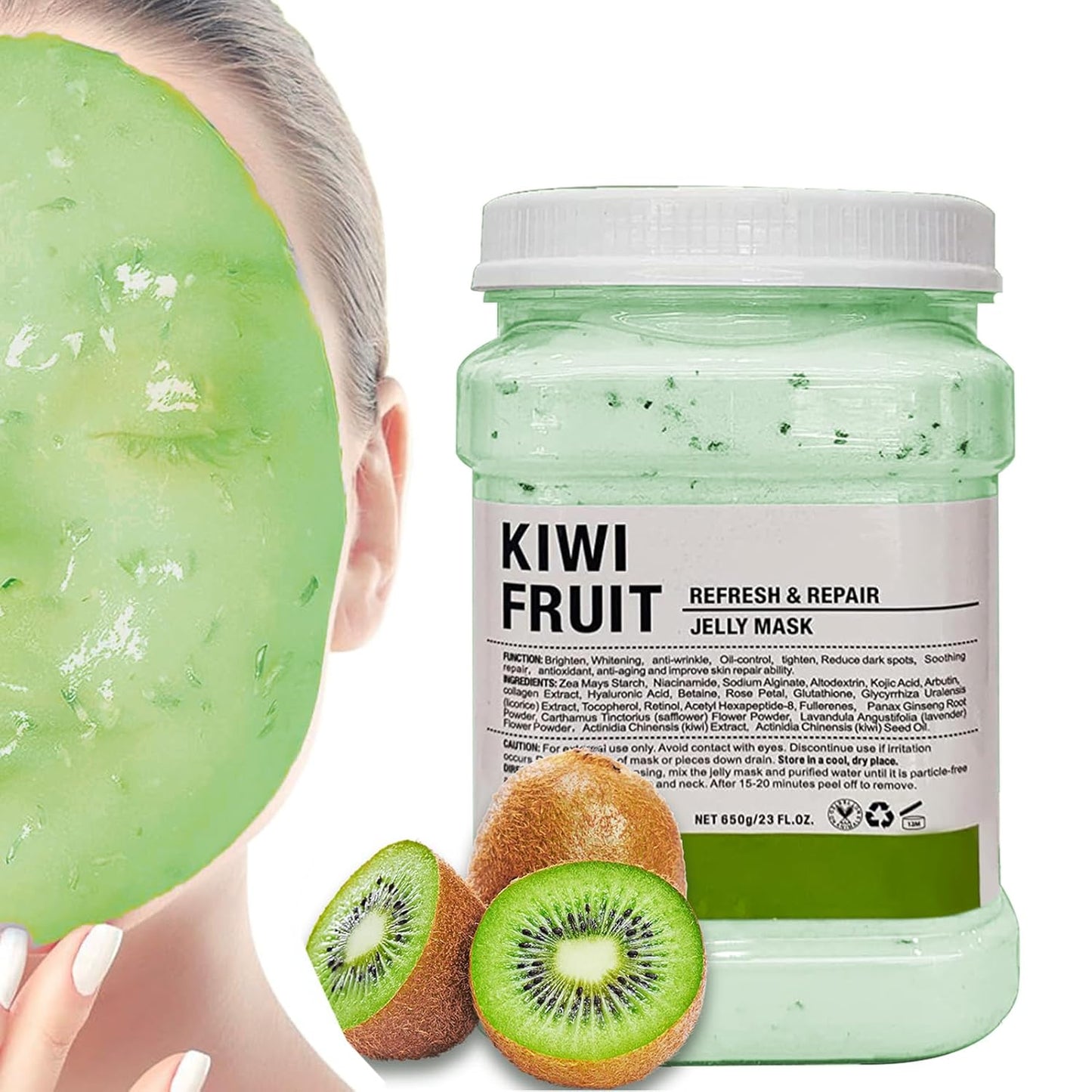 Poudre de masque en gelée pour soins de la peau (KIWI Fruit Jelly Mask)