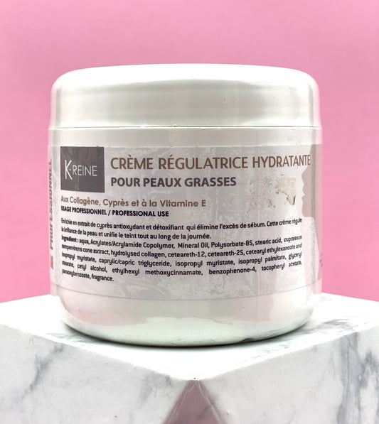 K-REINE Crème régulatrice visage peau grasse 450 ml