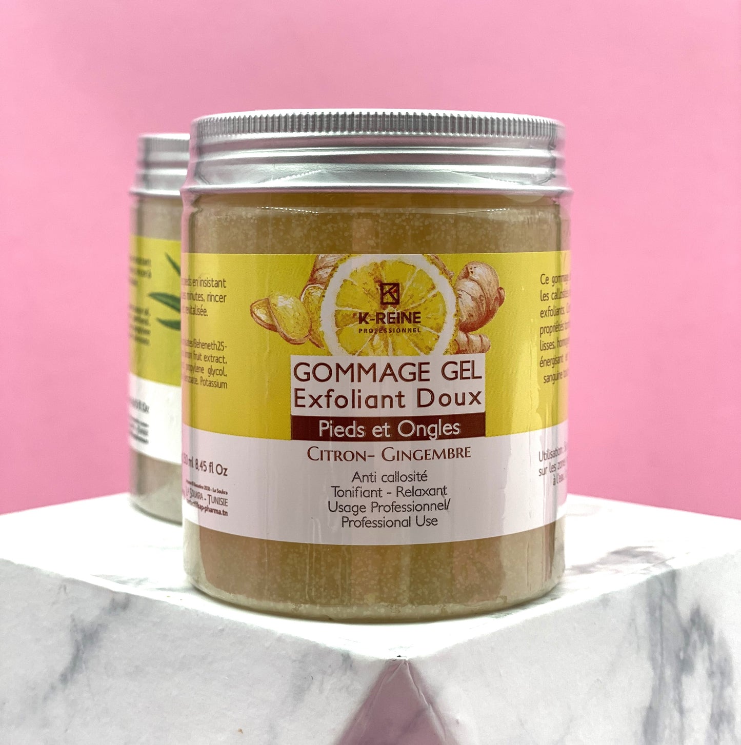 K-REINE Gommage Gel pied - Citron Gingembre - 250 ml