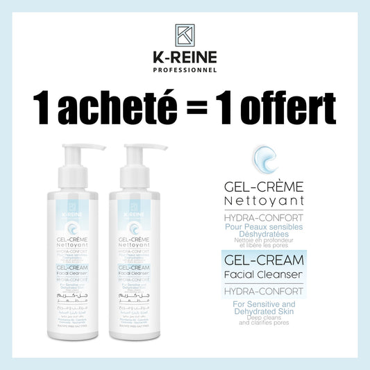K-REINE  Gel créme nettoyant hydracomfort peaux sensibles déshydratées - 200 ml