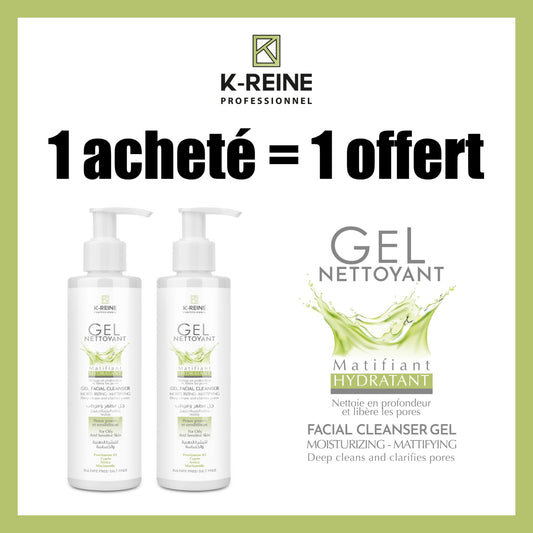 K-REINE Gel nettoyant matifiant hydratant peaux grasses
