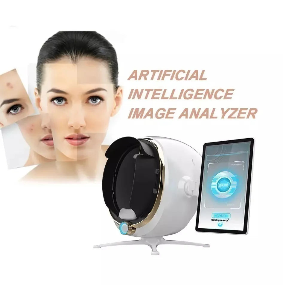 Analyseur de peau professionnel analyseur de Scanner de peau intelligent miroir magique Machine d'analyse faciale système de diagnostic de la peau