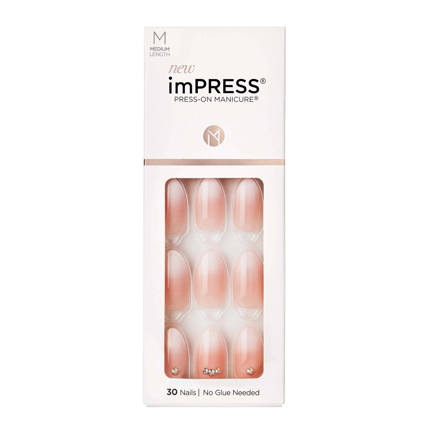 KISS ImPRESS Press-On Manicure - KIMM01C Awestruck - Taille M