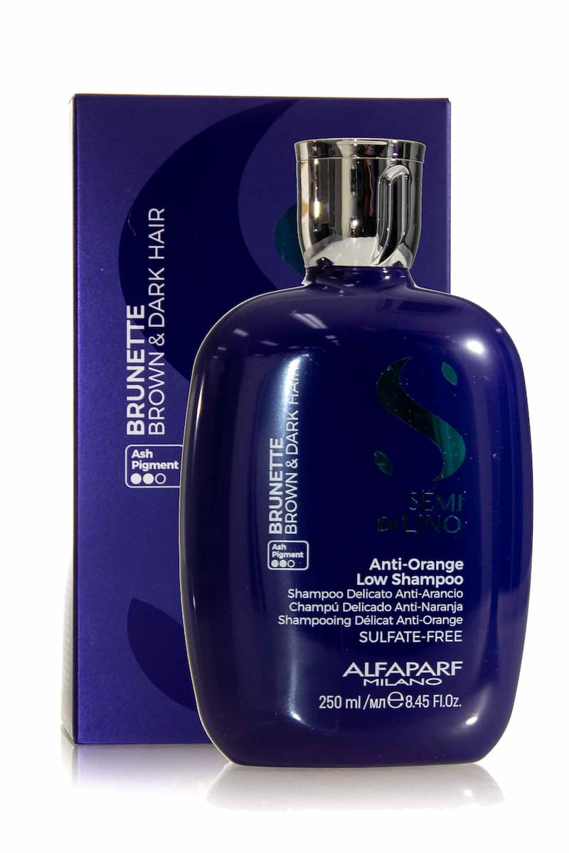 ALFAPARF MILANO SEMI DI LINO shampooing anti-orange low brunette - 250ml