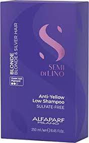ALFAPARF MILANO SEMI DI LINO Blond anti yellow blue shampoo - 250 ml