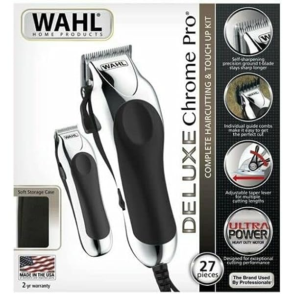 WAHL Tondeuse à Cheveux Pack Deluxe Chrome Pro (20103.0467)
