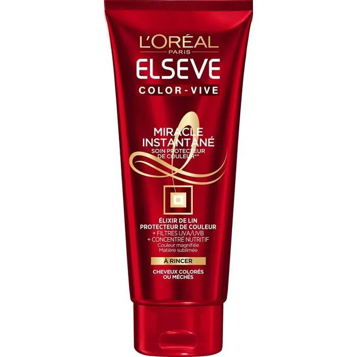 L'Oréal - ELSEVE - Soin Miracle Instantané Cheveux Colorés Méchés Color Vive