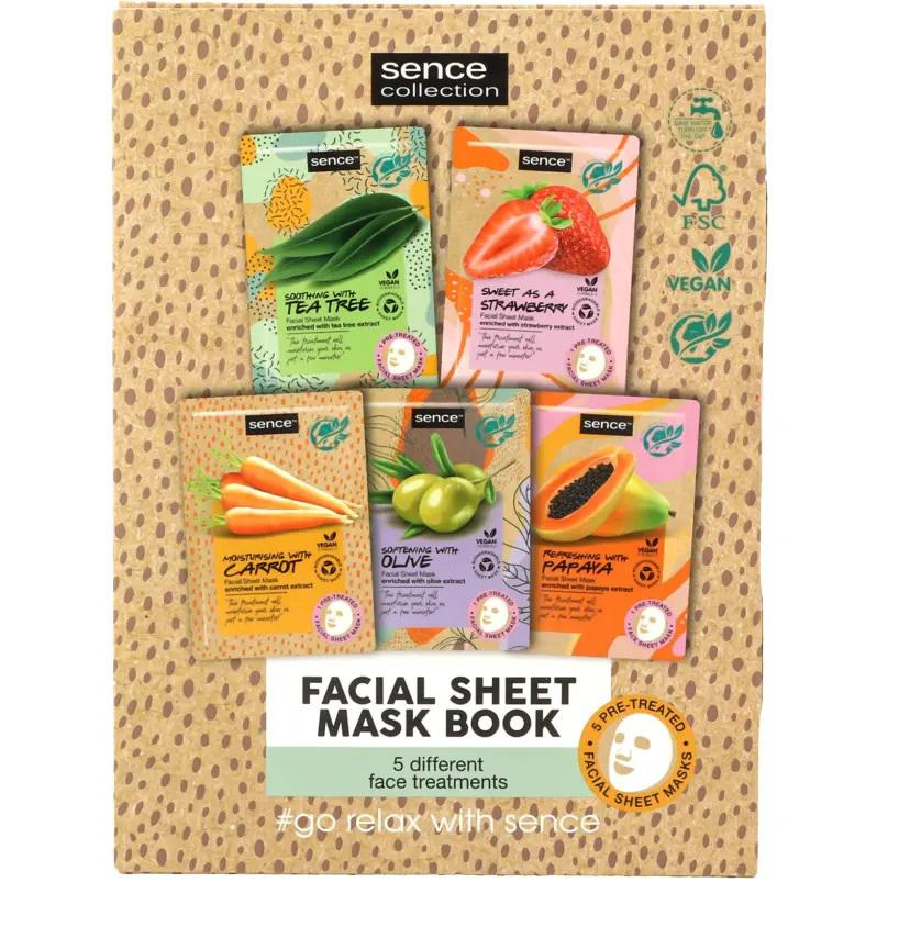 SENCE Facial Sheet Mask Book - 5 masks