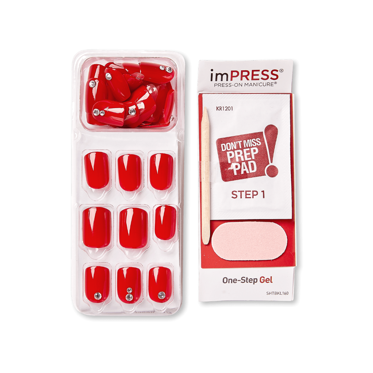 KISS ImPRESS Press-On Manicure - KIM019C Kill Heels - Taille S