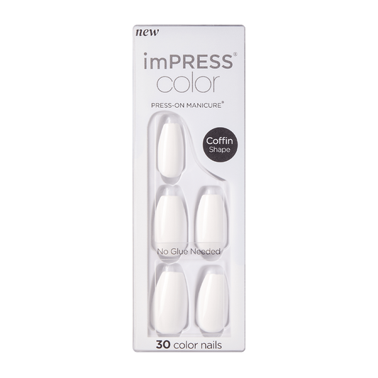 KISS ImPRESS Color Press-On Manicure - Frosting - Taille M
