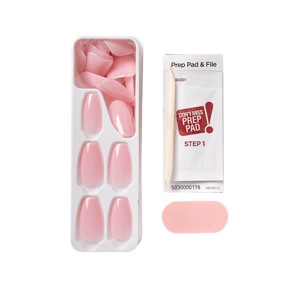 KISS ImPRESS Color Press-On Manicure - Pink Dream - Taille M