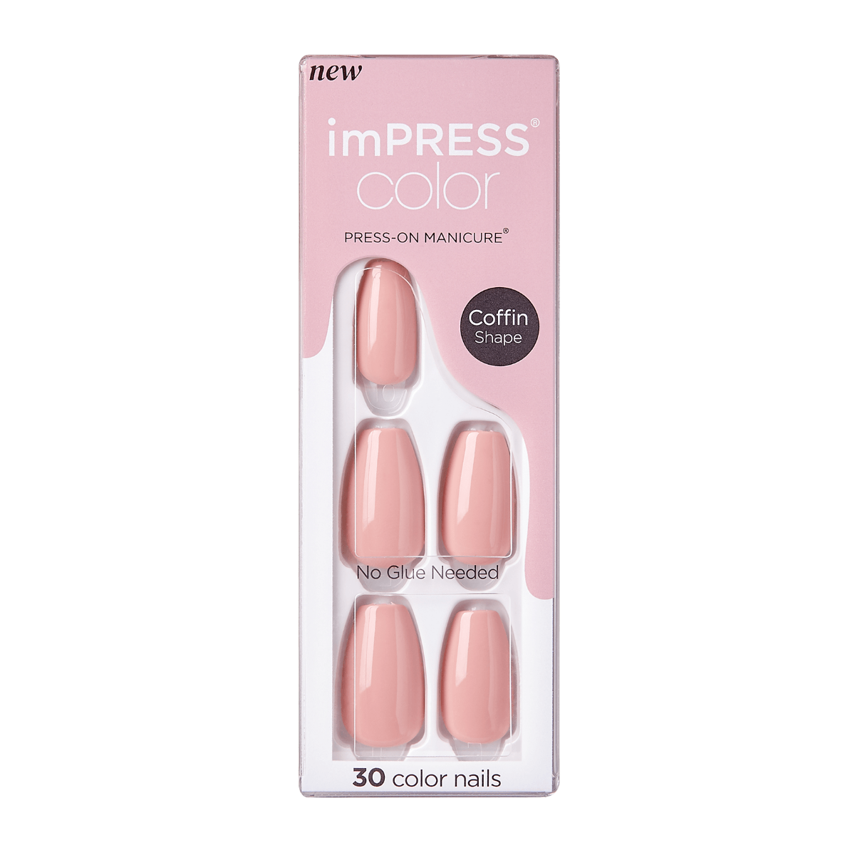KISS ImPRESS Color Press-On Manicure - Sumptuous - Taille M