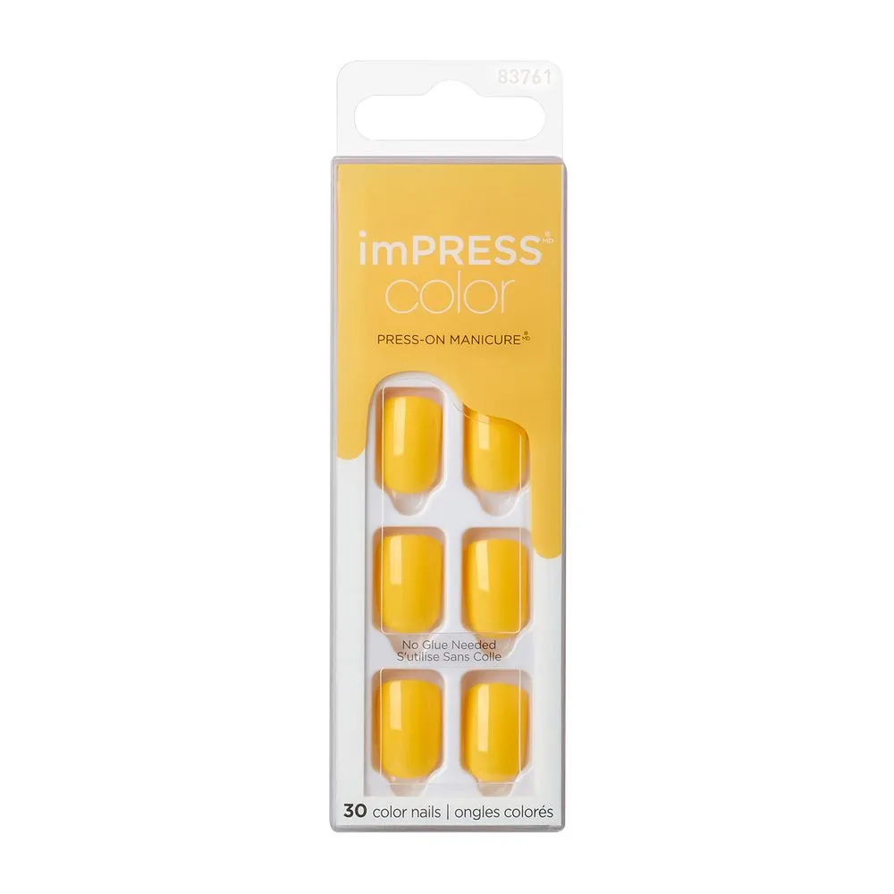 KISS ImPRESS Color Press-On Manicure - Yolo - Taille S