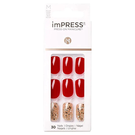 KISS ImPRESS Press-On Manicure - KIMM09 Last Love - Taille M